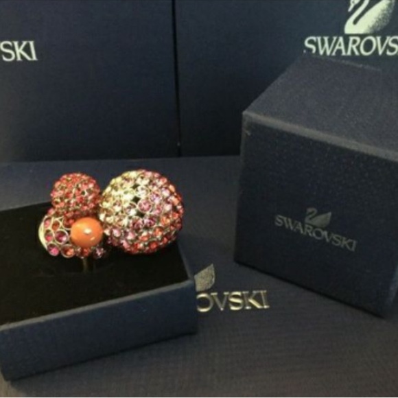 Rare Authentic Swarovski Statement Pink Ring. 52 - Picture 5 of 6